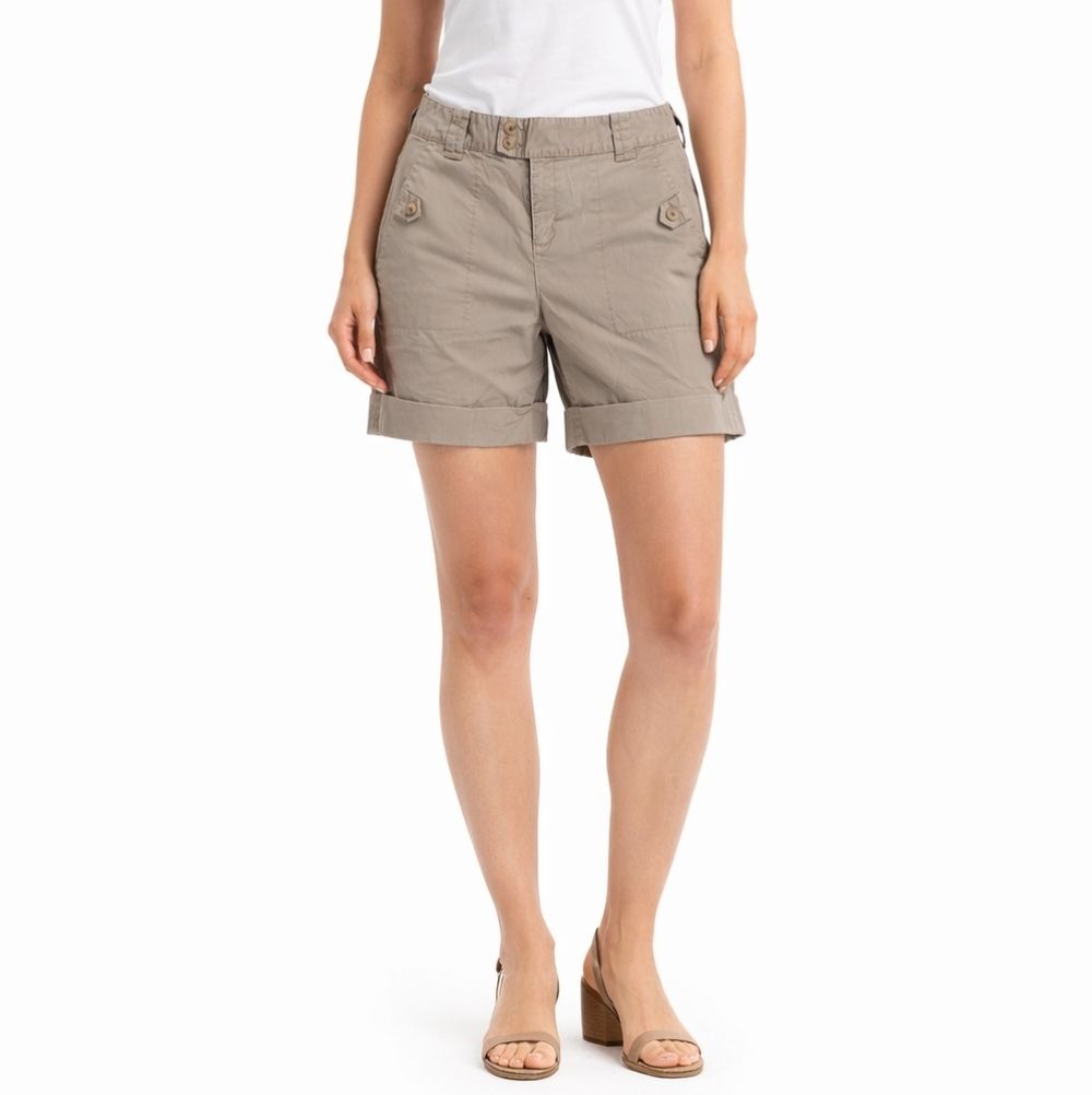 Banana Republic Women's Tan Martin Fit Cargo Shorts Size 6 Stretch Classic